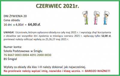 obiady czerwiec 21